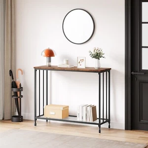 Konsolentisch Schmal mit Ablage,Beistelltisch Vintage Flurtisch - Bild 1 von 8