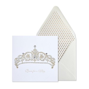 NIQUEA.D,  Rose Gold Tiara Birthday Card