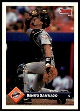 1993 Donruss Baseball Card Benito Santiago San Diego Padres #522