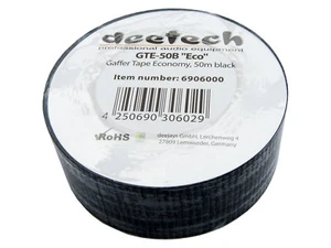 Gaffa Tape 50mm x 50m Gewebe-Klebeband Panzer-Band-Tape Stagetape schwarz - Bild 1 von 5