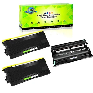DR350 Drum + 2PK TN350 Toner for Brother DCP-7010/7020/7025 MFC-7220/7420/7820 - Picture 1 of 6