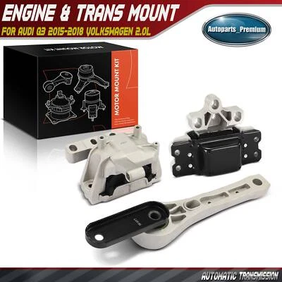 3x Soporte de motor automático y soporte de transmisión para Audi Q3 2015-2018 Volkswagen 2.0L Foto 1 de 4