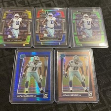 2021 Panini Micah Parsons Rookie Cards. 5 Rookie Cards One Is neon Green /349.