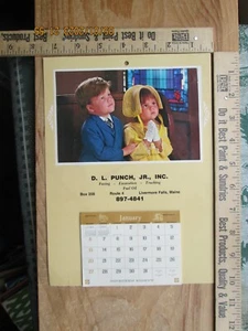 d l punch jr livermore falls calendario Maine 1980 - Imagen 1 de 4