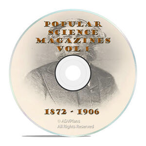 Classic Popular Science Magazine, Volume 1 DVD, 1872-1906, 411 issues, V01