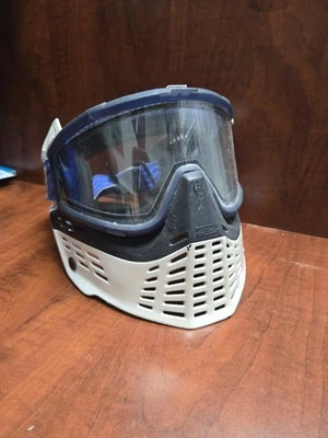 JT Proshield Paintball Mask OG Ears And Bottoms Blue Thin Frames OG Blu JT Strap - Image 1 of 4