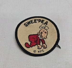 Vintage Swee'pea From Popeye The Sailor Cartoon Shoulder Patch 3 Inch - Picture 1 of 2
