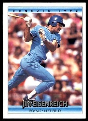 1992 Donruss Jim EisenReich Kansas City Royals #297 - Image 1 of 2