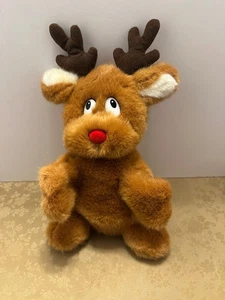 VTG Russ Berrie Plush "Randal Reindeer" Christmas Hand Puppet - Picture 1 of 9