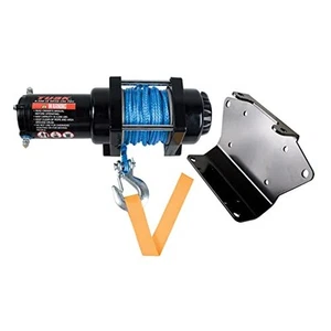 Tusk Winch with Synthetic Rope & Mount Plate 3500 lb. For Suzuki King Quad 400FS - Picture 1 of 4