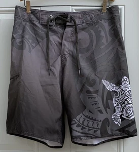 Crazy Shirt Hawaii Boardshorts Herren Gr. 32 grau ombre Surf Schwimmen Cargo " - Bild 1 von 15