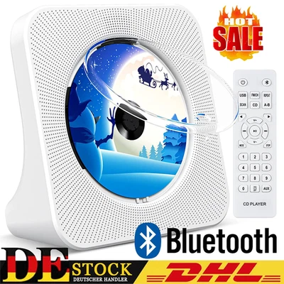 MINI Tragbarer MP3 CD Player Micro USB Betrieb Bluetooth Musik Spieler Desktop - Bild 1 von 4