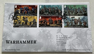 GB QEII 2023 Warhammer Pairs Royal Mail FDC Lenton Nottingham SHS - Image 1 of 4