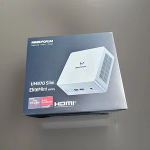 MINISFORUM UM870 Slim Mini PC,AMD Ryzen 7 8745H 32gb/1tb - Picture 1 of 8
