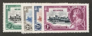 1935 Saint Lucia Sc# 91-94 - KGV Silver Jubilee - MH set Cv$16 - Picture 1 of 1