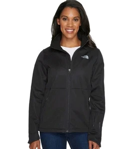 THE NORTH FACE SOFT SHELL JACKET BLACK - WINDWALL - WOMEN XL - Picture 1 of 11