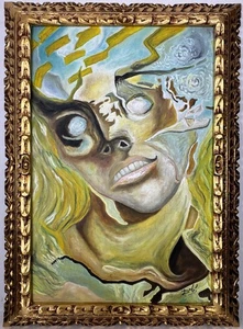 Salvador Dalí (Handmade) Oil On Canvas, Signed, Stamped & Framed Painting - Picture 1 of 4