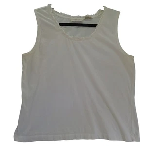 Canotta donna Lemon Grass Petites bianca taglia PXL 100% cotone pullover manica - Foto 1 di 12