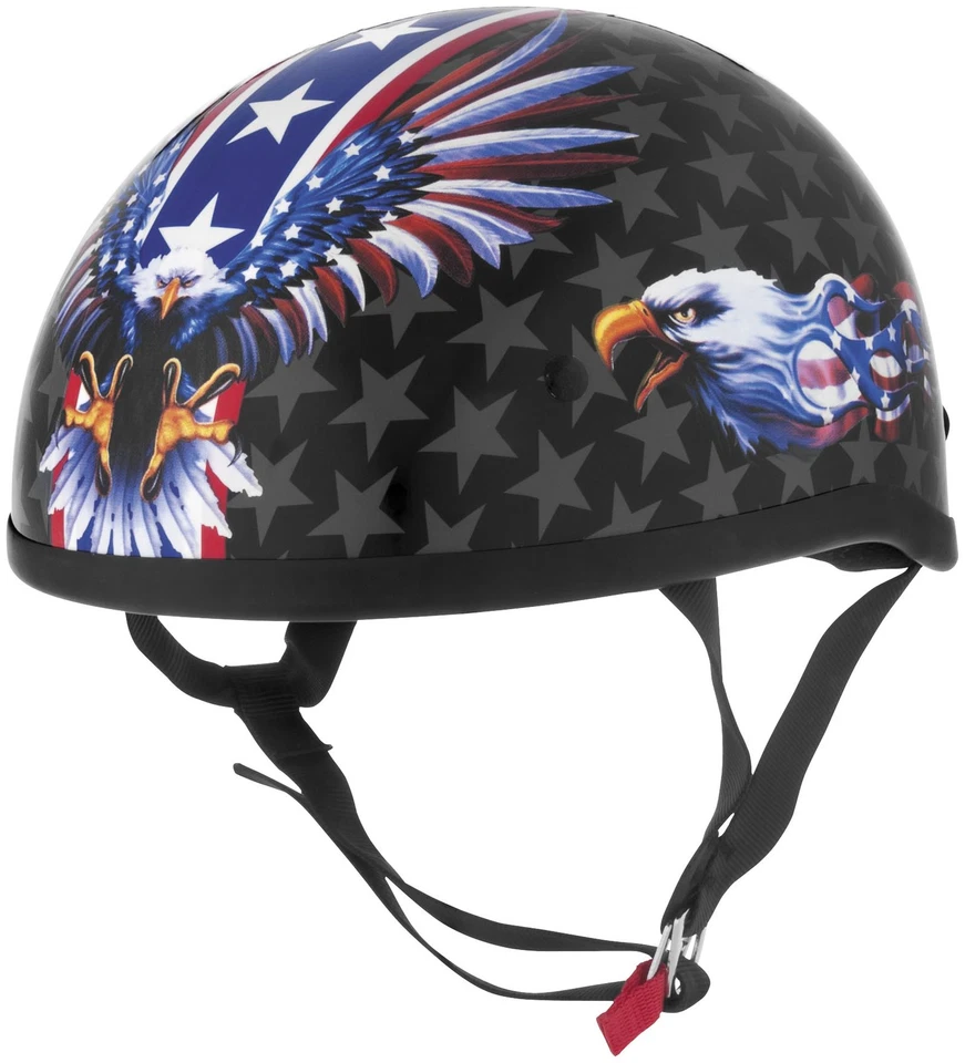 Skid Lid Helmets 646991 Original USA Flame Eagle Helmet 2XL Red - Image 1 of 1