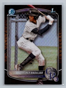 2025 Bowman #BCP-20 Ashly Andujar Chrome Prospects Reptilian Refractor - Picture 1 of 2
