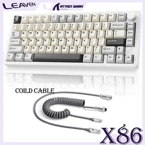 ATTACK SHARK X86 75% Wireless Aluminum Mechanical Keyboard,BT/2.4G/Type C - Picture 1 of 81