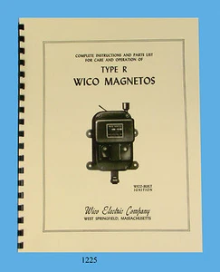 Manual de servicio y piezas Wico Type R Magneto *1225 - Imagen 1 de 6