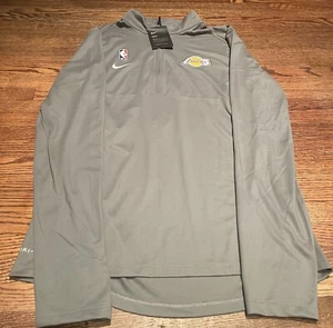 Nike NBA Los Angeles Lakers DRI-FIT 1/4 Zip Coaches Jacket Mens Small Brand New - Picture 1 of 4