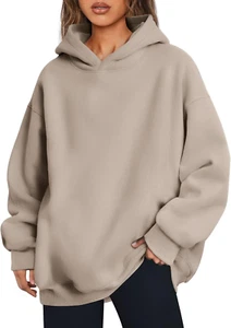 Womens Oversized Hoodies Fleece Hooded Sweatshirts Comfy Casual Pullover Fall Wi - Picture 1 of 26