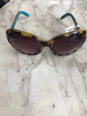 Nicole Miller Sunglasses Nicole Animal Print  Frame Black Lenses — 第 1/4 张图片