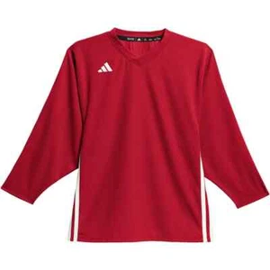 Adidas Youth Unisex Adispeed Team ED4072 Size L/XL Red White Hockey Jersey NWT - Picture 1 of 2