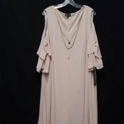 Nuevo con etiquetas Vestido Luxology Hombro Frío con Collar Talla 24 Foto 1 de 4