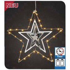 Hellum Immagine per finestra LED LED (monocolore) Metallo 522990