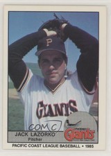 1985 Cramer Pacific Coast League Jack Lazorko #176 Rookie RC
