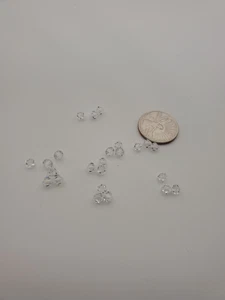 24pc Swarovski Crystal Clear 5mm Bicone 5301 Beads - Picture 1 of 2