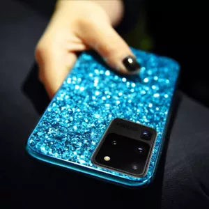 For Samsung S21 S20 FE A11 A31 A42 M51 A71 A21S Glitter Bumper Hybrid Case Cover - Picture 1 of 24