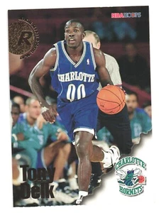 1996-97 NBA Hoops Basketball Charlotte Hornets Tony Delk RC - Bild 1 von 2