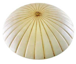 20" Alabaster Ribbed Bowl Shade 29 Sections Ceiling - Picture 1 of 6