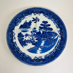 Vintage Ideal Gitterplatte Herstellermarke geteilt, 10 1/4" Blue Willow Made in USA, - Bild 1 von 7