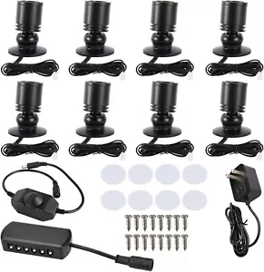 8 Pcs Mini Spot Lights Dimmable USB LED Spotlight for Showcase Jewelry Display - Picture 1 of 8