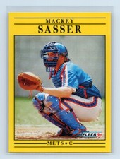 1991 Fleer Mackey Sasser New York Mets #160