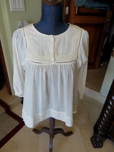 Blusa para mujer Ralph Lauren Denim Supply marfil 100 % algodón talla XS NUEVA CON ETIQUETAS funciona GRANDE - Imagen 1 de 12