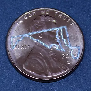 Lucky penny with Maryland engraved - Picture 1 of 1