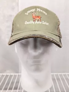 Village Motors Camouflage Hirsch Trucker Jäger Mütze - Retro Sammlerstück - Bild 1 von 7