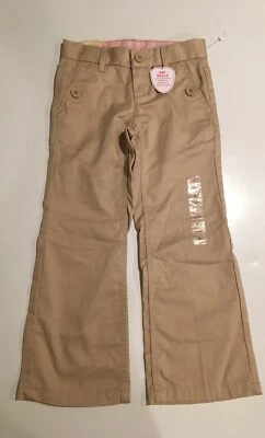 Gap Shield Niñas Nuevo con Etiquetas Uniforme Kakis Pantalones Bootcut Talla 5 Resistente a Manchas Foto 1 de 4