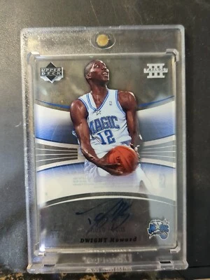 DWIGHT HOWARD CERTIFIED SIGNED 2005-06 UPPER DECK TRILOGY CARD ORLANDO MAGIC - Image 1 of 3