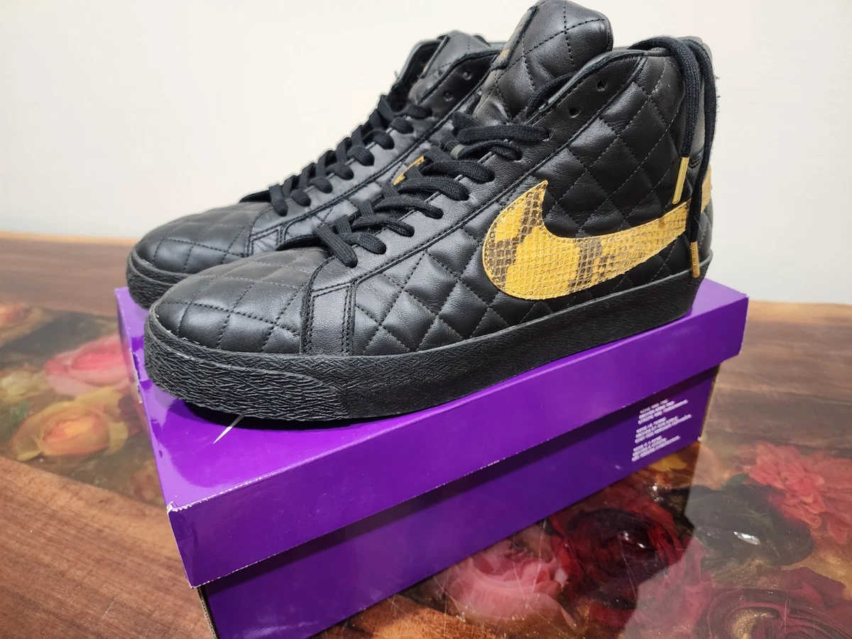 Nike Supreme x Zoom Blazer QS SB Mid Black Snakeskin | eBay