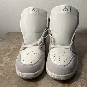 *Nike Air Jordan 1 Mid SE 'Smoke Grey' White Grey Men's Shoes FQ7720-002 NEW - Picture 1 of 9