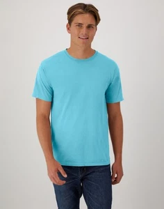 Hanes Adult Short Sleeve Tee T Shirt ComfortWash Garment Dyed Ring Spun Cotton - Picture 1 of 215