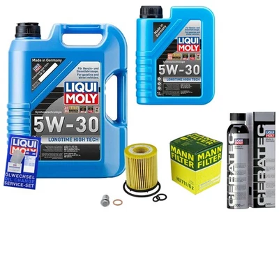 MANN Ölfilter 6L Liqui Moly 5W-30 Longtime High Tech für Mercedes-Benz B-Klasse - Bild 1 von 4