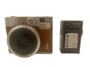 Fujifilm Instax Mini 90 Neo Classic Instant Film Camera Brown W/ Charger TESTED - Picture 1 of 10